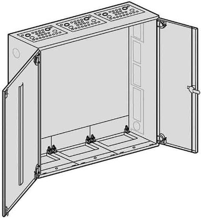 Unequipped meter cabinet Steel plate S 35