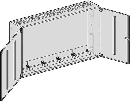 Unequipped meter cabinet Steel plate S 55