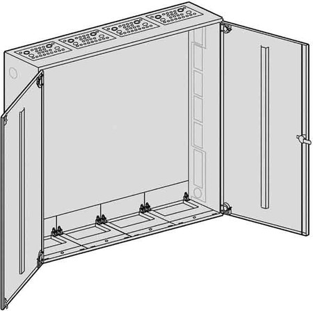 Unequipped meter cabinet Steel plate S 47