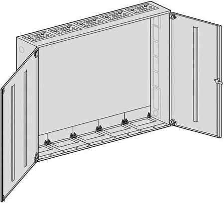 Unequipped meter cabinet Steel plate S 57