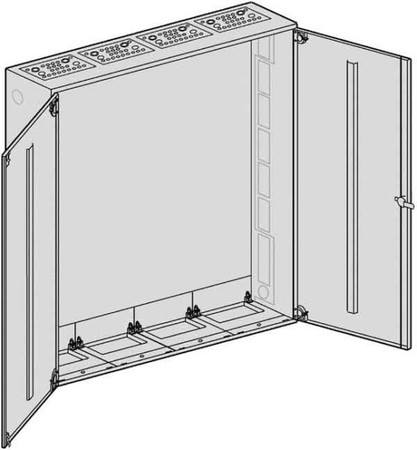 Unequipped meter cabinet Steel plate S 48