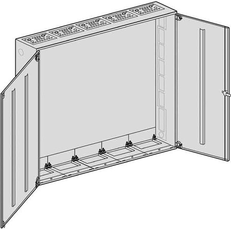 Unequipped meter cabinet Steel plate S 58