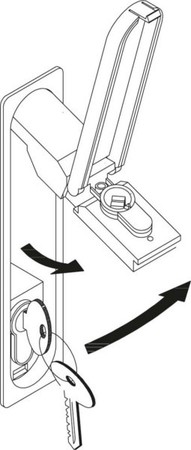 Lock system for switchgear cabinet systems  78842