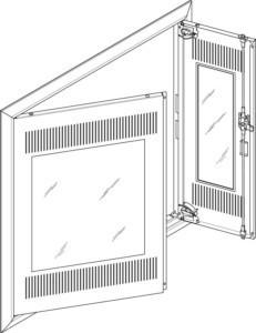 Door/operating panel (switchgear cabinet)  GBRU35TM