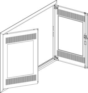 Door/operating panel (switchgear cabinet)  GBRU46TM