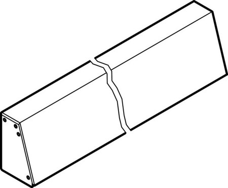 Transition cover section for installation duct 143 mm GRK 1