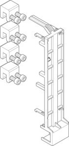 Busbar coupler 4 250 A Field/field GSV40N