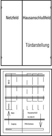 Meter cabinet equipped  NETL38-01