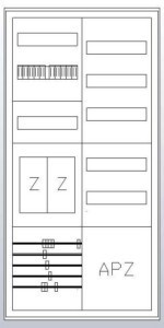 Meter cabinet equipped  S27EA120