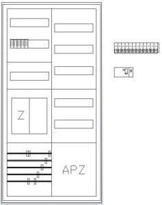 Meter cabinet equipped  S27EB111V1D