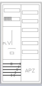 Meter cabinet equipped  S27ZA110