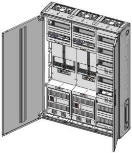 Meter cabinet equipped  S37ZA120