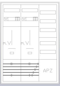 Meter cabinet equipped  S37ZA220