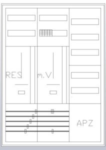 Meter cabinet equipped  S37ZA711