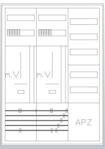 Meter cabinet equipped  S37ZA720