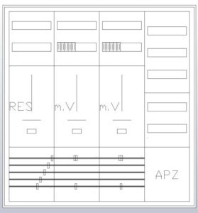 Meter cabinet equipped  S47ZA121