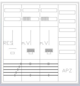 Meter cabinet equipped  S47ZA521