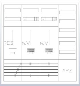 Meter cabinet equipped  S47ZA621