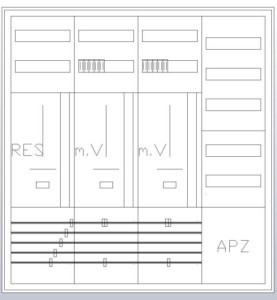 Meter cabinet equipped  S47ZA721