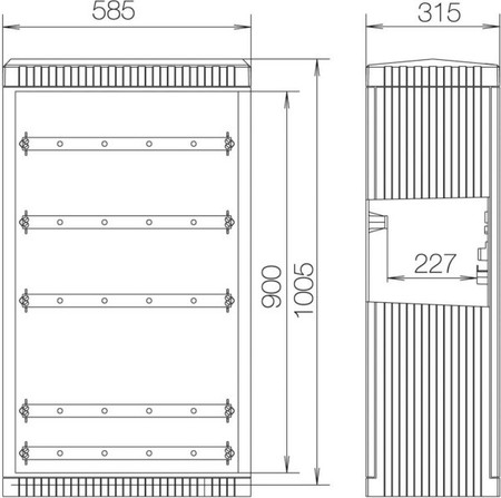 Busbar housing Plastic SF100A