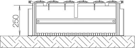 Base/base element (switchgear cabinet)  SX021F