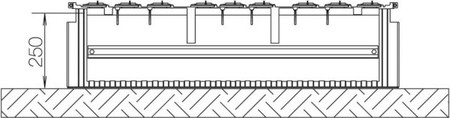 Base/base element (switchgear cabinet)  SX022F