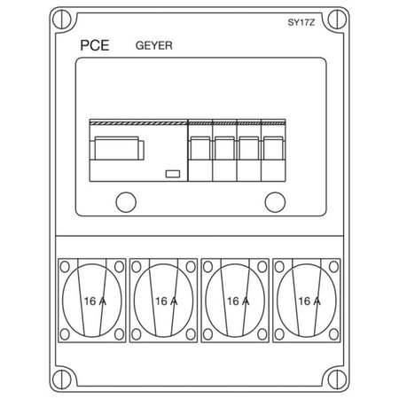 CEE socket outlet combination None None None SY17Z