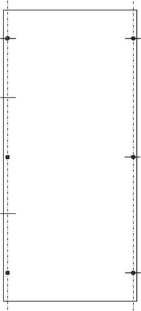 Mounting plate for distribution board 600 mm 276 mm SY47433M