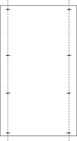 Mounting plate for distribution board 850 mm 500 mm SY47435M