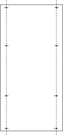 Mounting plate for distribution board 1000 mm 500 mm SY47436M