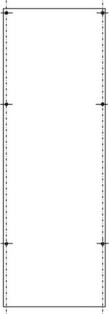 Mounting plate for distribution board 1000 mm 278 mm SY79267M