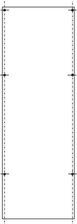 Mounting plate for distribution board 850 mm 278 mm SY79269M