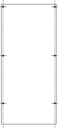 Mounting plate for distribution board 700 mm 278 mm SY79271M