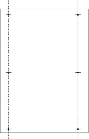 Mounting plate for distribution board 700 mm 500 mm SY79272M