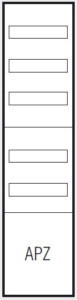 Panel for distribution board  VA17