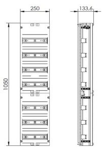 Panel for distribution board  VR17