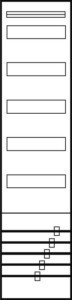 Panel for distribution board  VS17