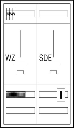 Meter cabinet equipped  ZWS2604N