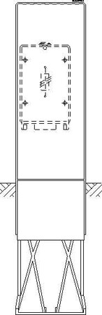 Unequipped meter cabinet Plastic 195 mm SL142PV8