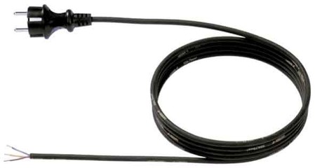 Power cord Earthed plug, straight Cable end sleeve 3 323.185