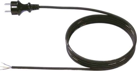 Power cord Earthed plug, straight Cable end sleeve 3 322.175