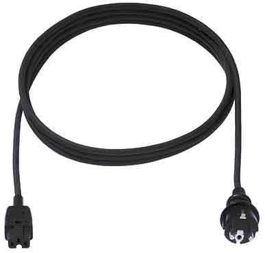 Power cord Earthed plug, straight 3 372.184