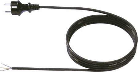 Power cord Earthed plug, straight Cable end sleeve 3 322.185