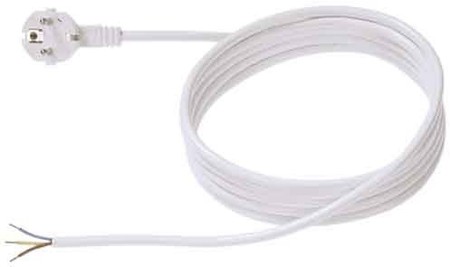 Power cord Earthed plug, angled Cable end sleeve 3 305.185