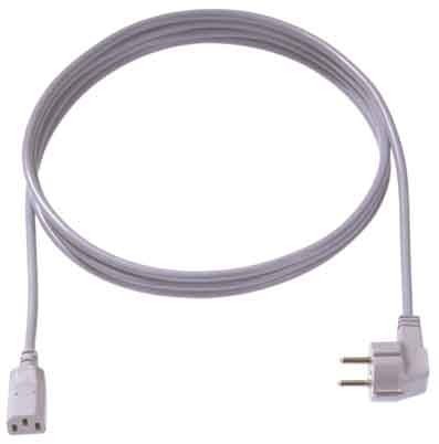 Power cord Earthed plug, angled 3 351.174