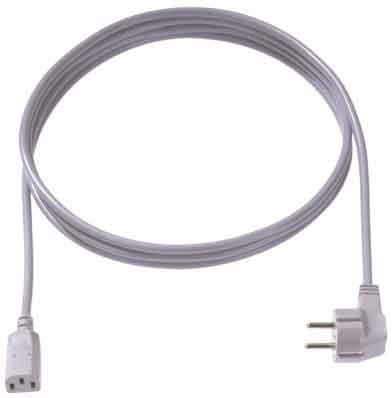 Power cord Earthed plug, angled 3 353.985