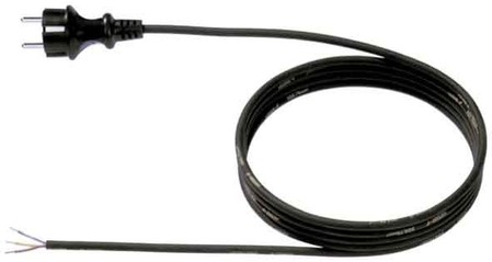 Power cord Earthed plug, straight Cable end sleeve 3 321.174