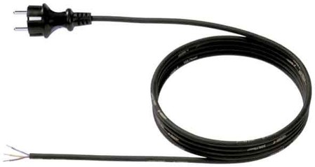 Power cord Earthed plug, straight Cable end sleeve 3 321.176