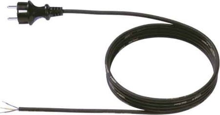 Power cord Earthed plug, straight Cable end sleeve 3 322.184