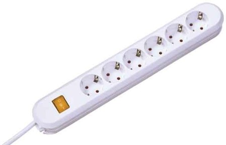 Socket outlet strip 6 381.150K